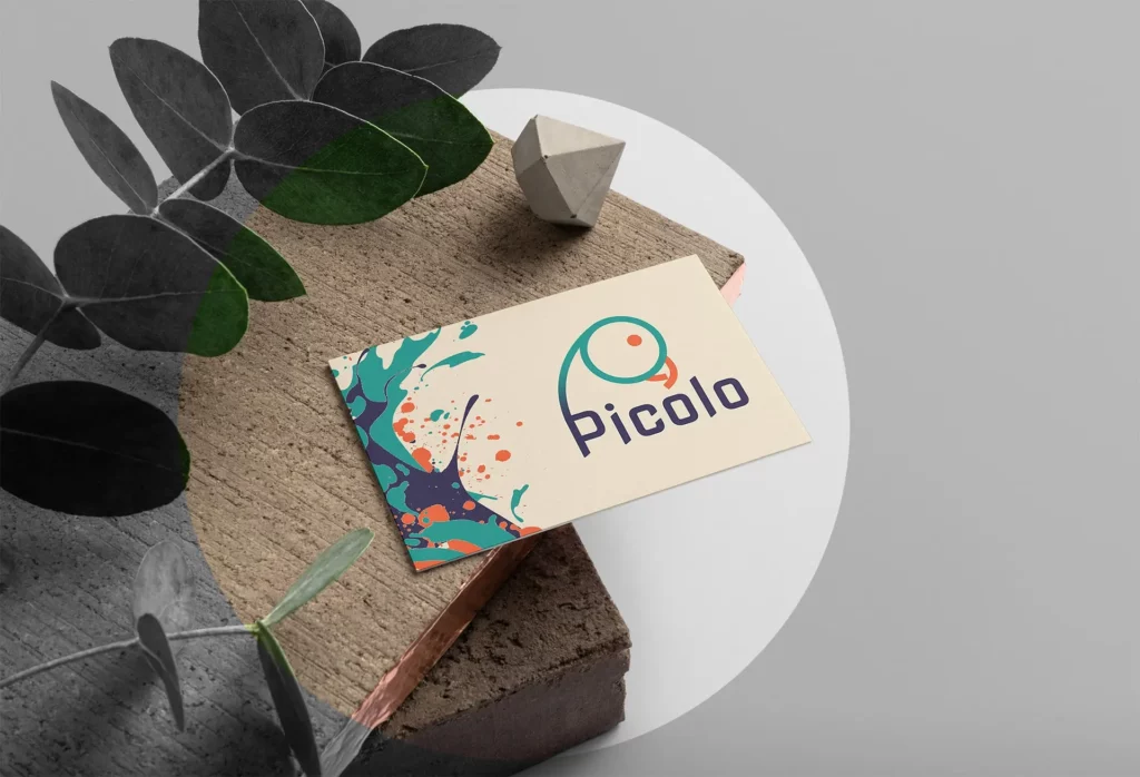 Le branding, c’est l’âme de votre présence en ligne Carte de visite avec un logo imaginaire qui sert d'exemple aux services visuels proposés par Spixara